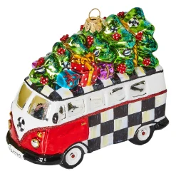 Holiday|MacKenzie-Childs 2024 Retro Van Glass Ornament