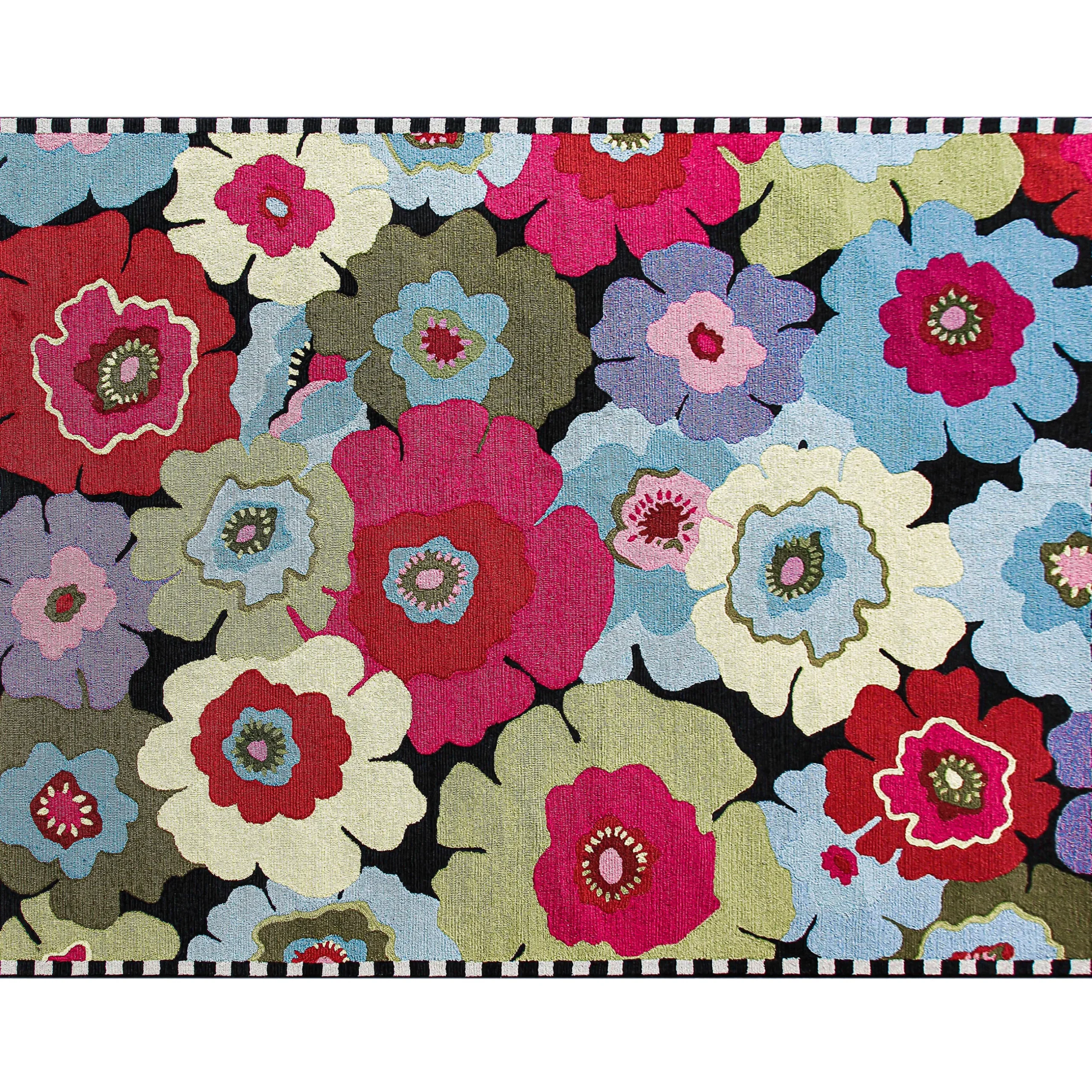Spring|Outdoor|MacKenzie-Childs Always Flowers Indoor/Outdoor Rug - 8' x 10'