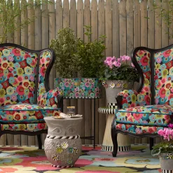 Spring|Outdoor|MacKenzie-Childs Always Flowers Indoor/Outdoor Rug - 8' x 10'