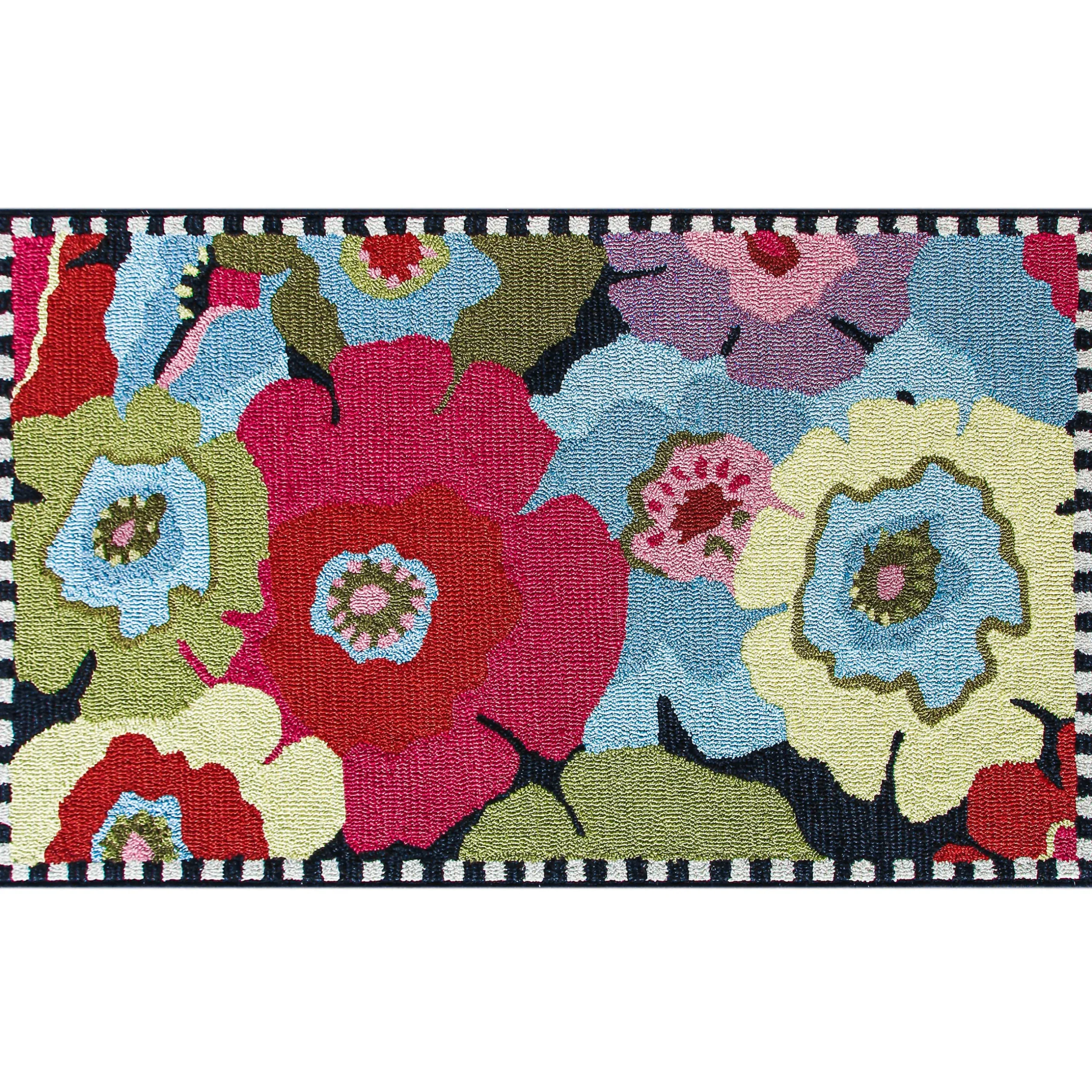 Spring|Outdoor|MacKenzie-Childs Always Flowers Indoor/Outdoor Rug - 2'3 x 3'9