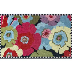 Spring|Outdoor|MacKenzie-Childs Always Flowers Indoor/Outdoor Rug - 2'3 x 3'9