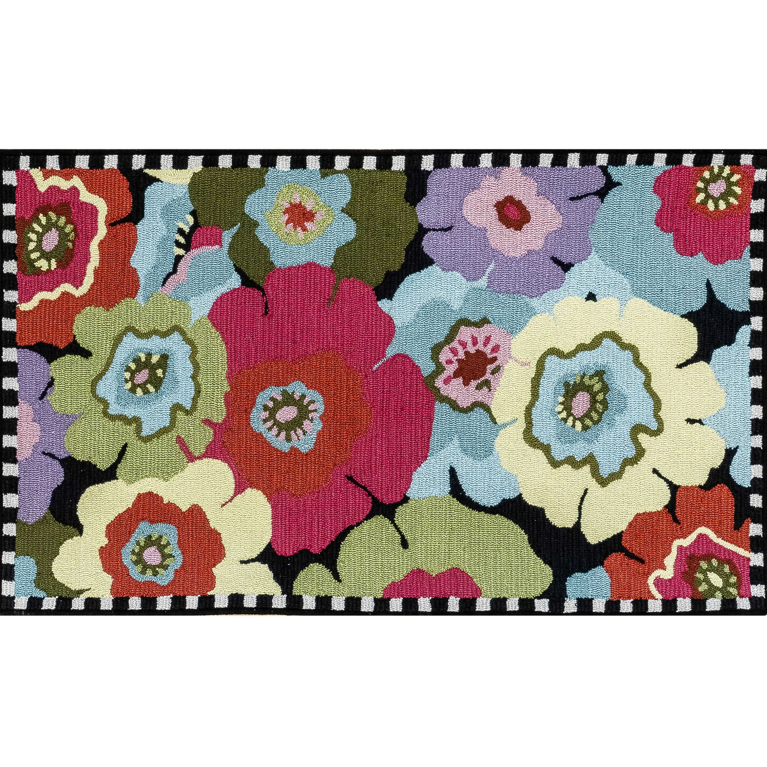 Spring|Outdoor|MacKenzie-Childs Always Flowers Indoor/Outdoor Rug - 3' x 5'