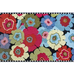 Spring|Outdoor|MacKenzie-Childs Always Flowers Indoor/Outdoor Rug - 5' x 8'