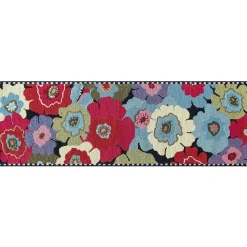 Spring|Outdoor|MacKenzie-Childs Always Flowers Indoor/Outdoor Rug - 2'6 x 8'
