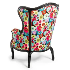 Outdoor|MacKenzie-Childs Always Flowers Outdoor Wing Chair