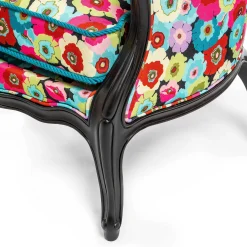 Outdoor|MacKenzie-Childs Always Flowers Outdoor Wing Chair
