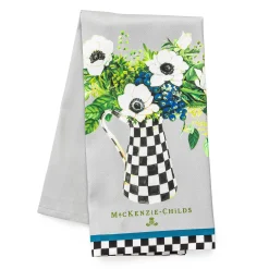 Spring|Kitchen & Table Linens|MacKenzie-Childs Anemone Pitcher Dish Towel