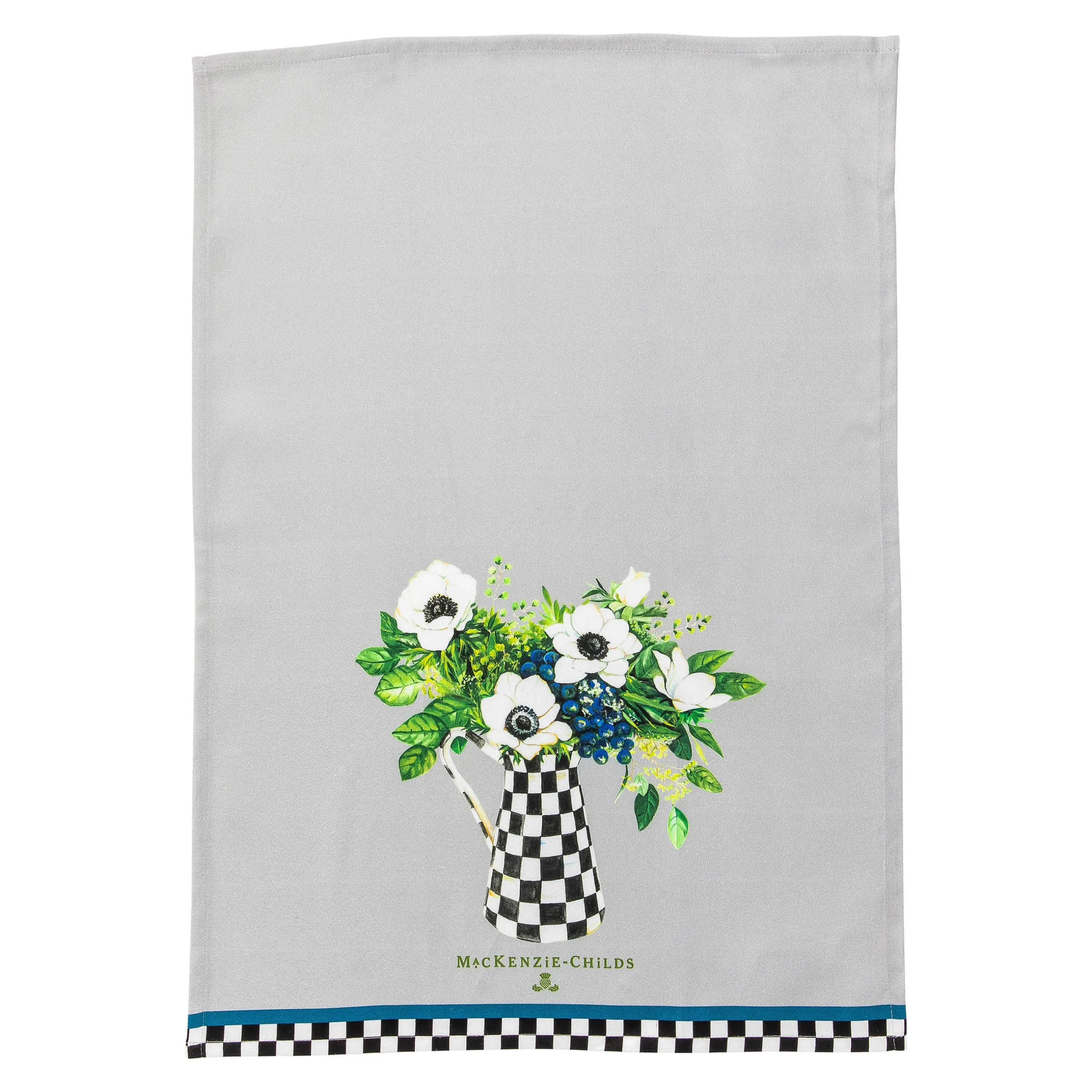 Spring|Kitchen & Table Linens|MacKenzie-Childs Anemone Pitcher Dish Towel