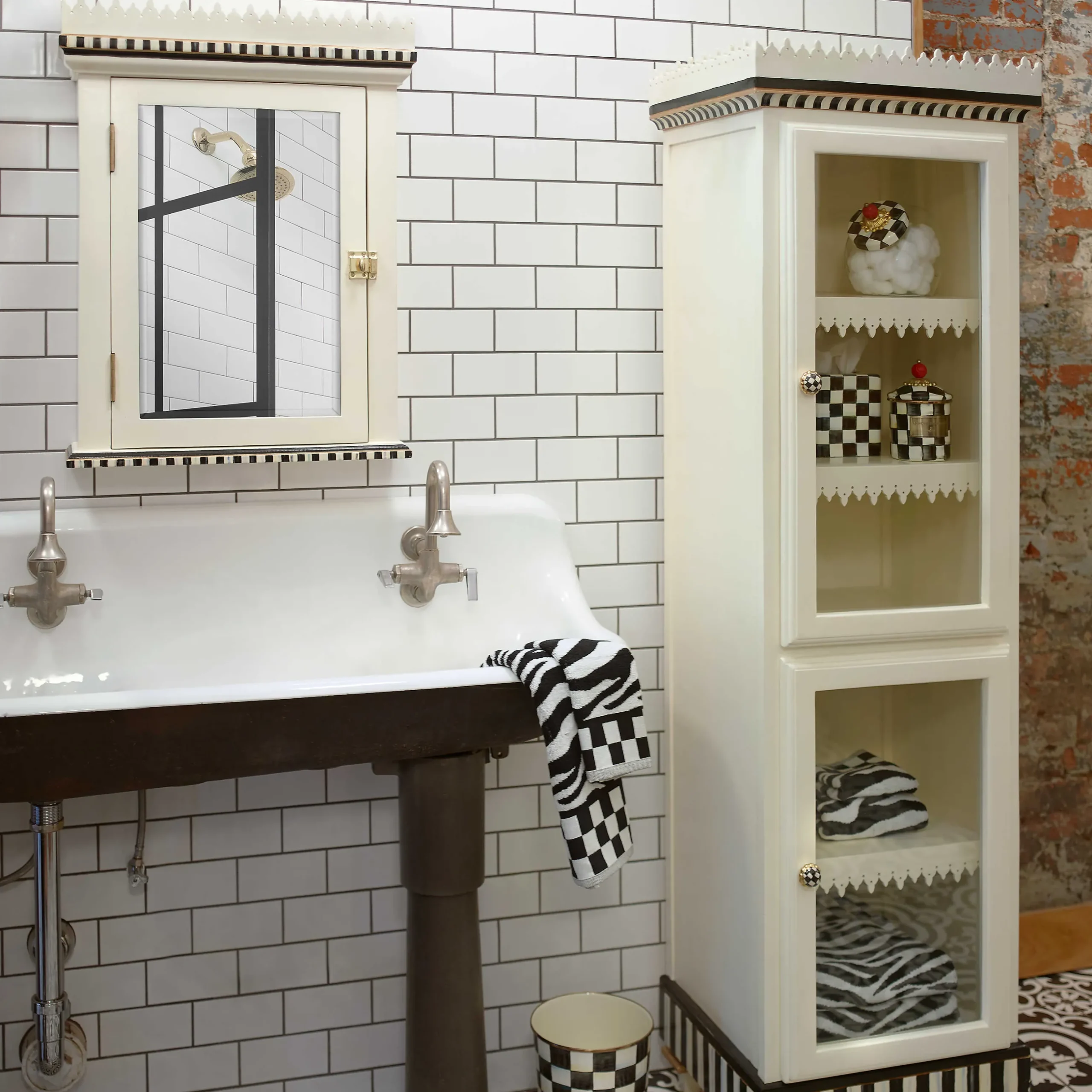 Storage Furniture|Living Room|MacKenzie-Childs Apothecary Curiosity Cabinet