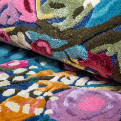 Spring|Rugs|MacKenzie-Childs Aurora Floral Royal 8' x 10' Rug