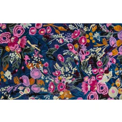 Spring|Rugs|MacKenzie-Childs Aurora Floral Royal 5' x 8' Rug