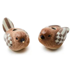 The Fall Shop|Greenery & Florals|MacKenzie-Childs Autumnology Ceramic Bird Bud Vases, Set of 2