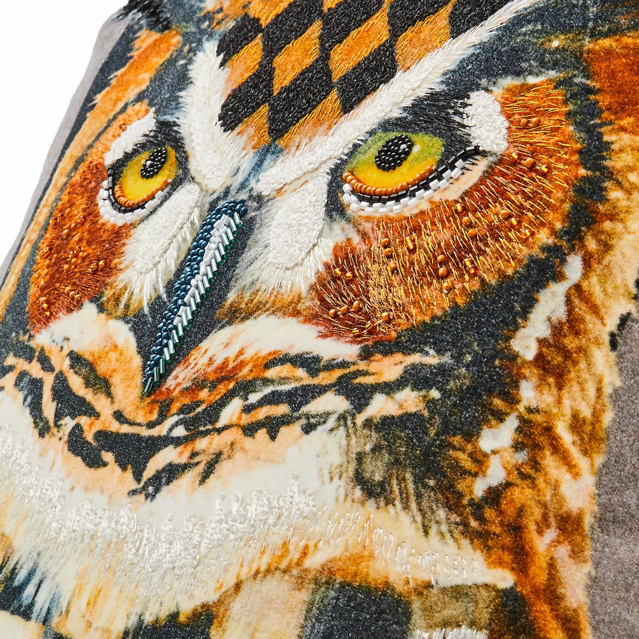 Pillows, Throws, & Cushions|MacKenzie-Childs Autumnology Check Owl Throw Pillow