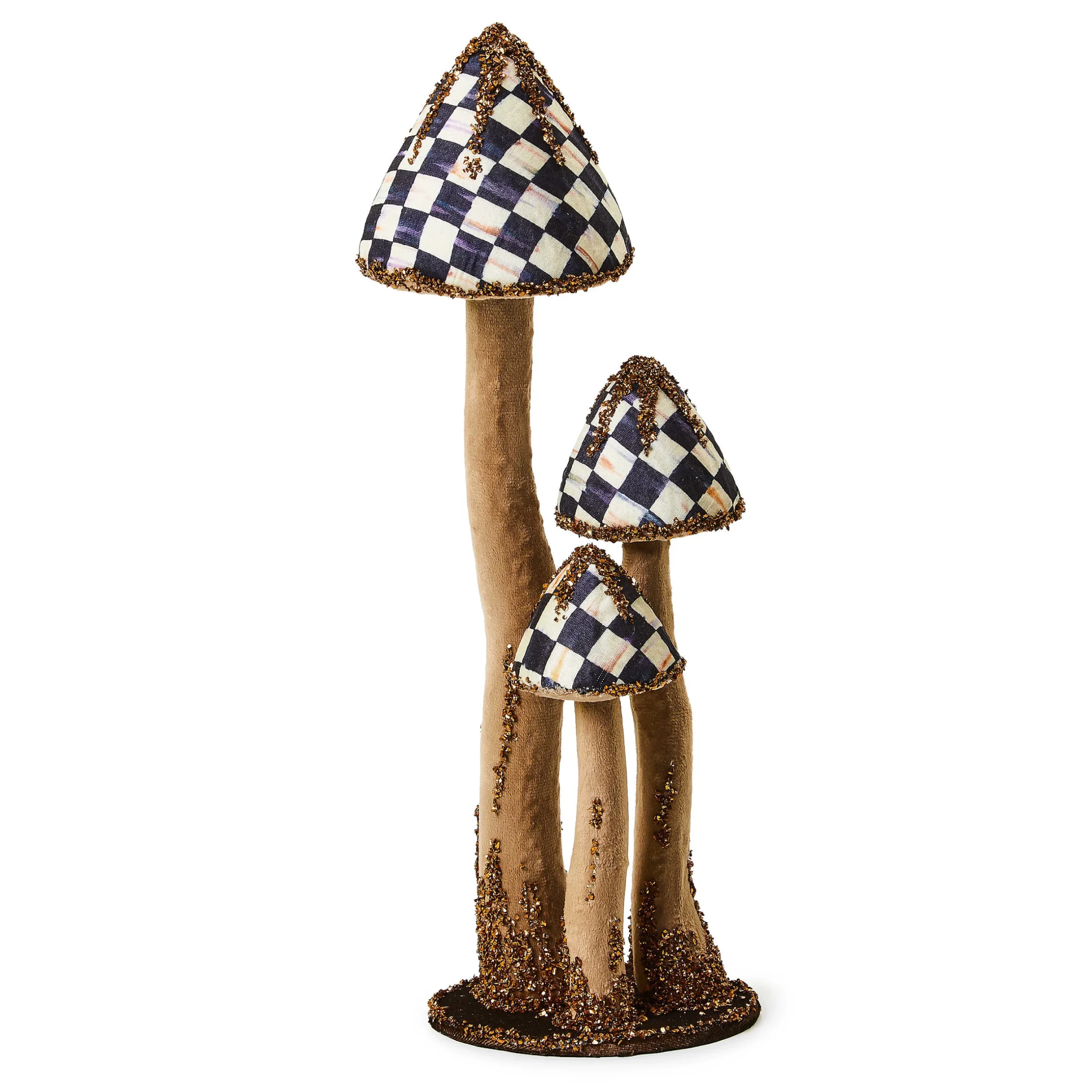 The Fall Shop|Room Accents|MacKenzie-Childs Autumnology Large Velvet Mushroom Trio