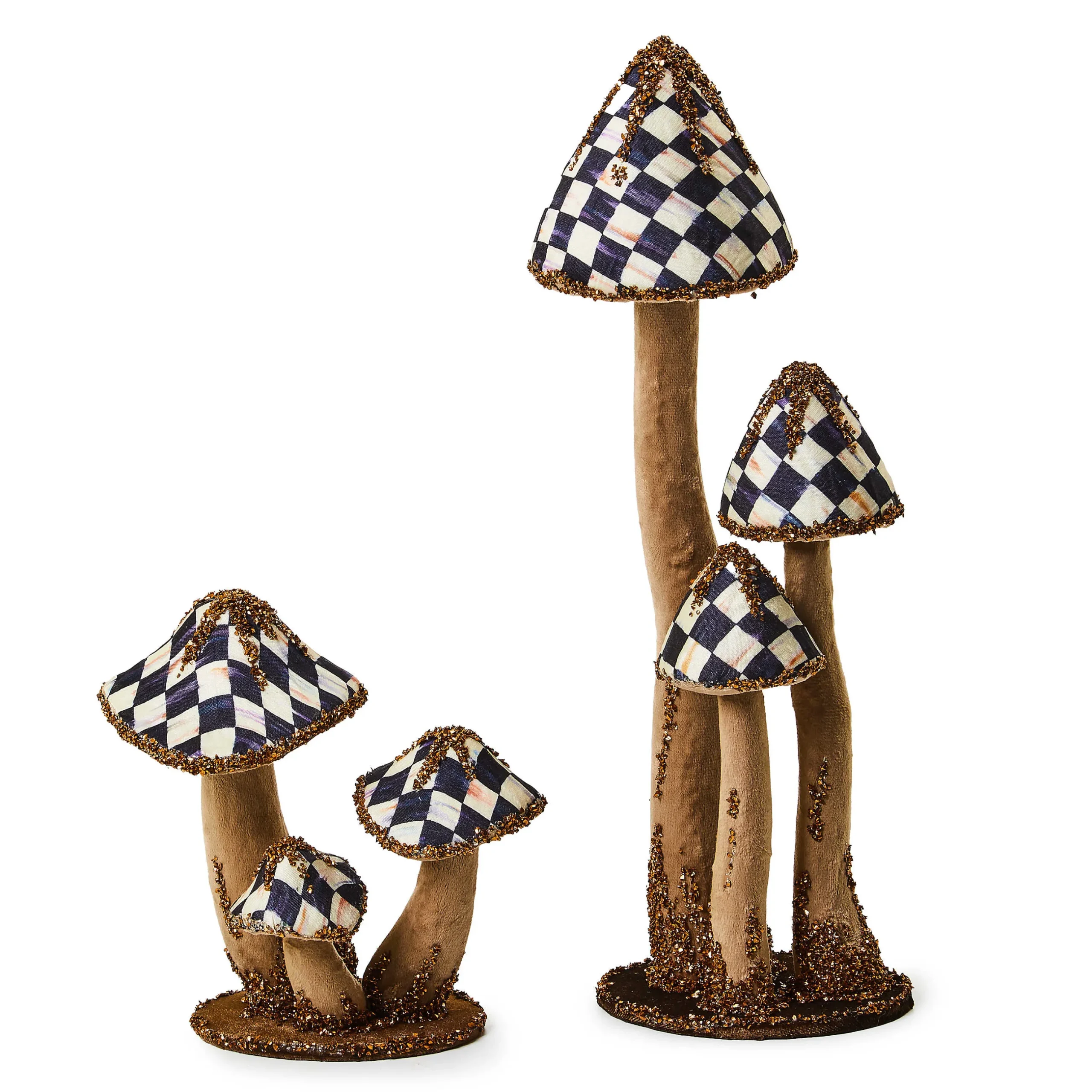 The Fall Shop|Room Accents|MacKenzie-Childs Autumnology Small Velvet Mushroom Trio
