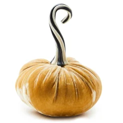 Pumpkins|The Halloween Shop|MacKenzie-Childs Autumnology Vanilla Twisted Stem Velvet Pumpkin