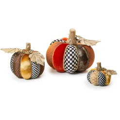 Pumpkins|The Fall Shop|MacKenzie-Childs Autumnology Velvet Pumpkins, Set of 3