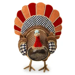 The Fall Shop|Room Accents|MacKenzie-Childs Autumnology Velvet Turkey Figurine
