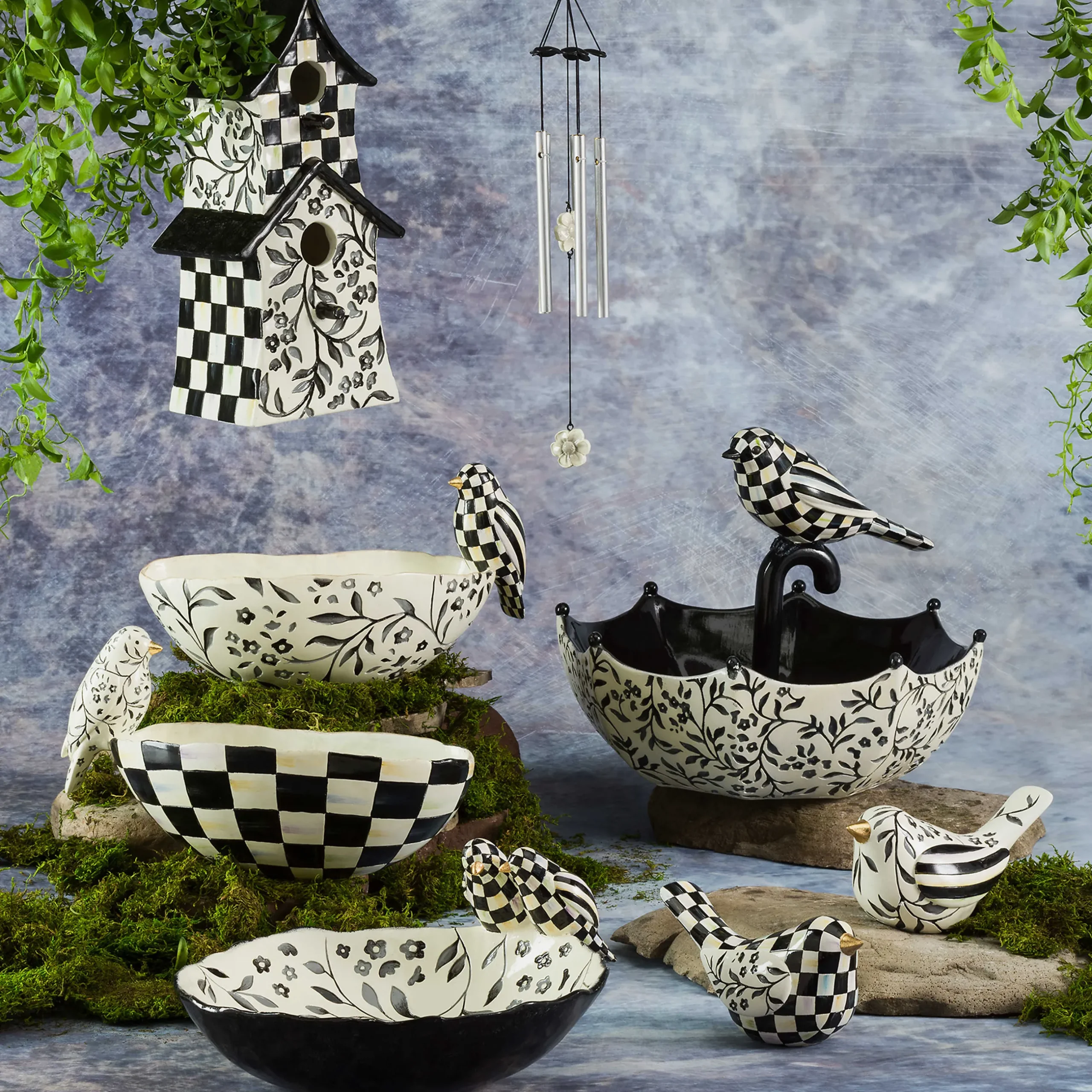 Spring|Room Accents|MacKenzie-Childs Aviary Birds, Set of 2