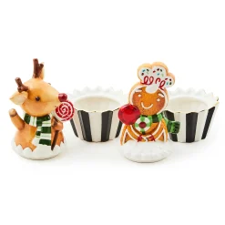 Kitchen & Dining Sets|Kitchen Storage & Organization|MacKenzie-Childs Bake Shop Gingerbread  Deer Cupcake Boxes, Set of 2