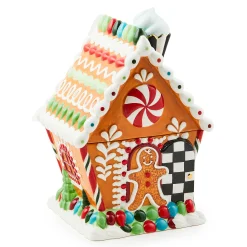 Holiday|Kitchen Storage & Organization|MacKenzie-Childs Bake Shop Gingerbread House Cookie Jar