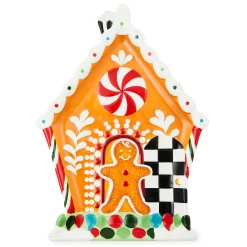 Serveware|MacKenzie-Childs Bake Shop Gingerbread House Cookie Plate