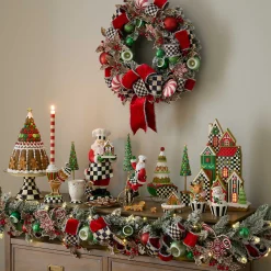 Greenery & Florals|Outdoor|MacKenzie-Childs Bake Shop Illuminated 28 Wreath