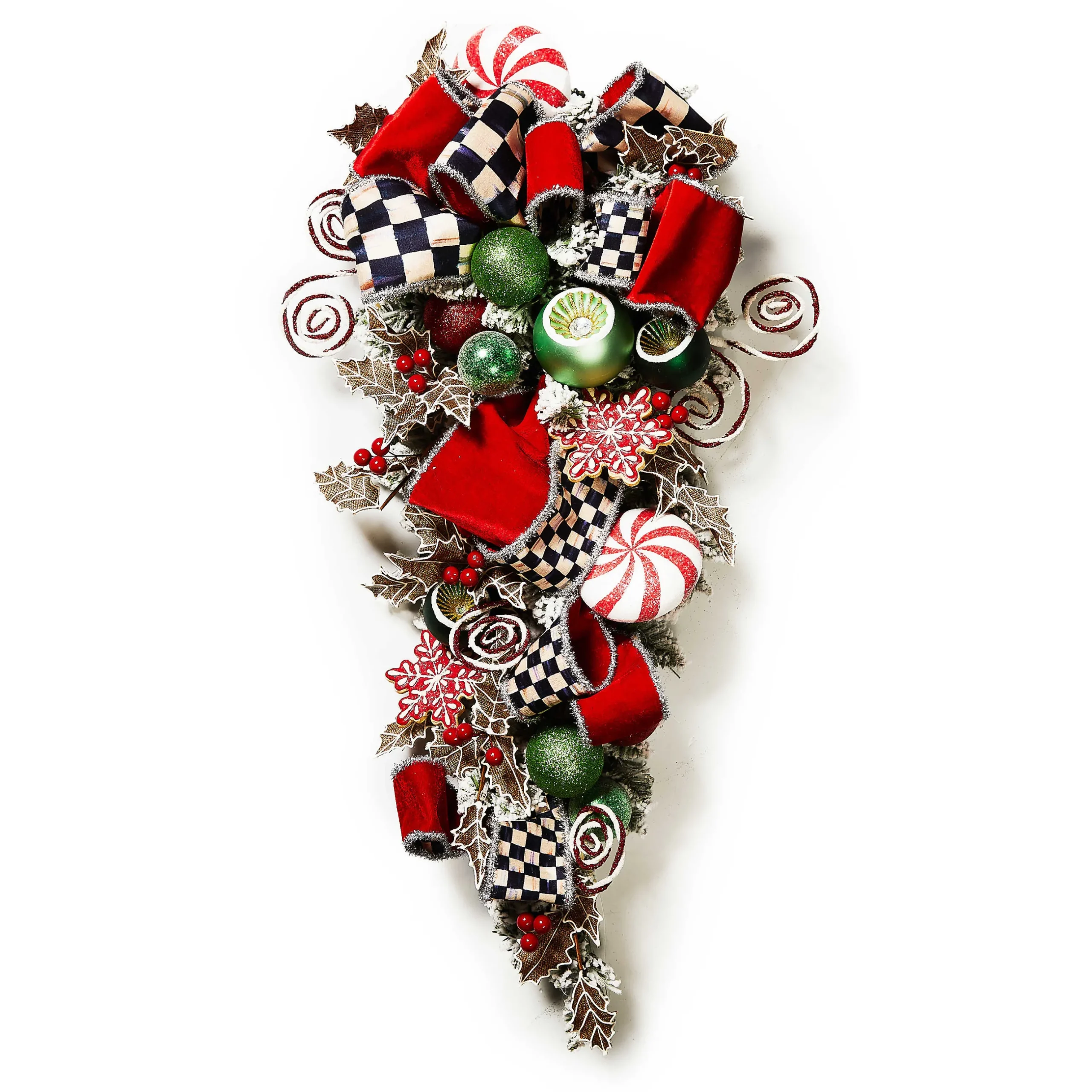 Holiday|Greenery & Florals|MacKenzie-Childs Bake Shop Illuminated Swag