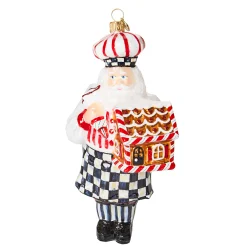Holiday|MacKenzie-Childs Bake Shop Pastry Santa Glass Ornament