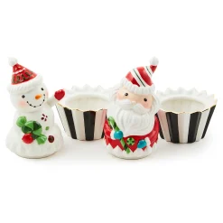 Kitchen Storage & Organization|Serveware|MacKenzie-Childs Bake Shop Santa  Snowman Cupcake Boxes, Set of 2