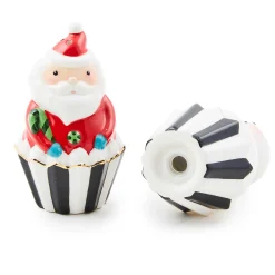 Serveware|MacKenzie-Childs Bake Shop Santa  Snowman Salt  Pepper Set