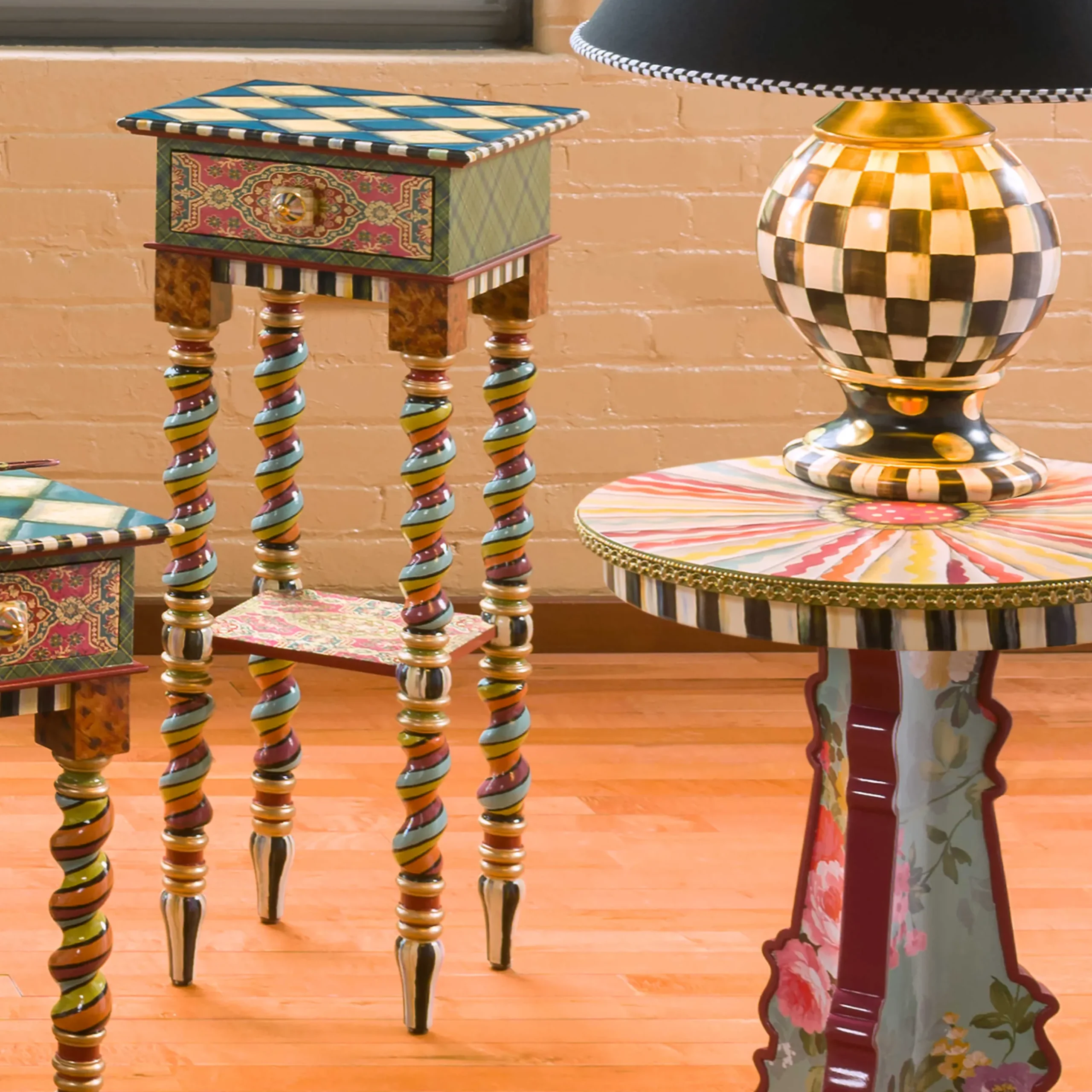 Living Room|MacKenzie-Childs Barley Twist Table - Tall