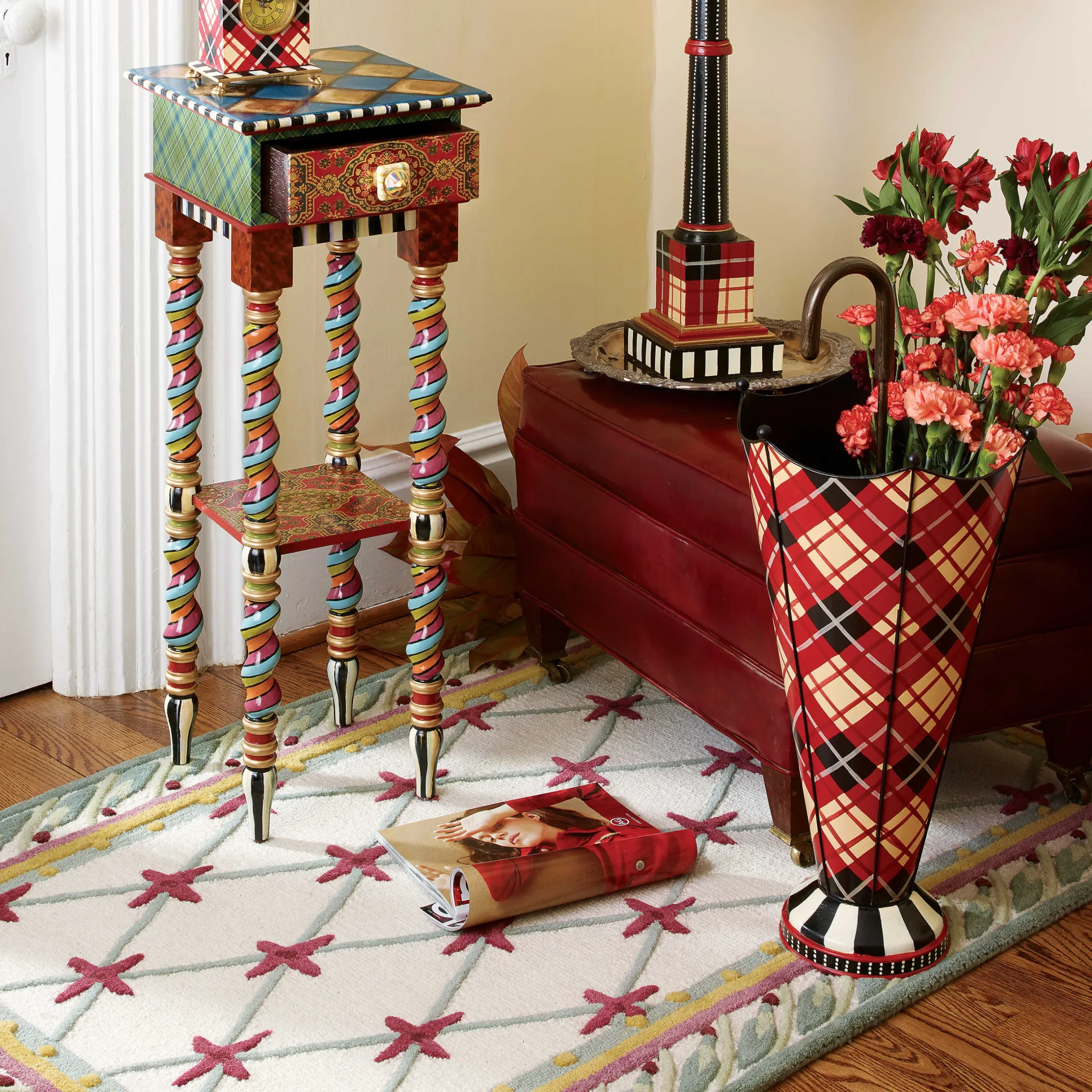 Living Room|MacKenzie-Childs Barley Twist Table - Tall