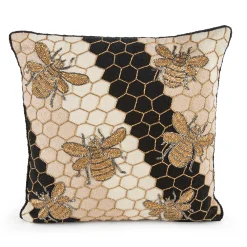 Pillows, Throws, & Cushions|MacKenzie-Childs Beekeeper Throw Pillow