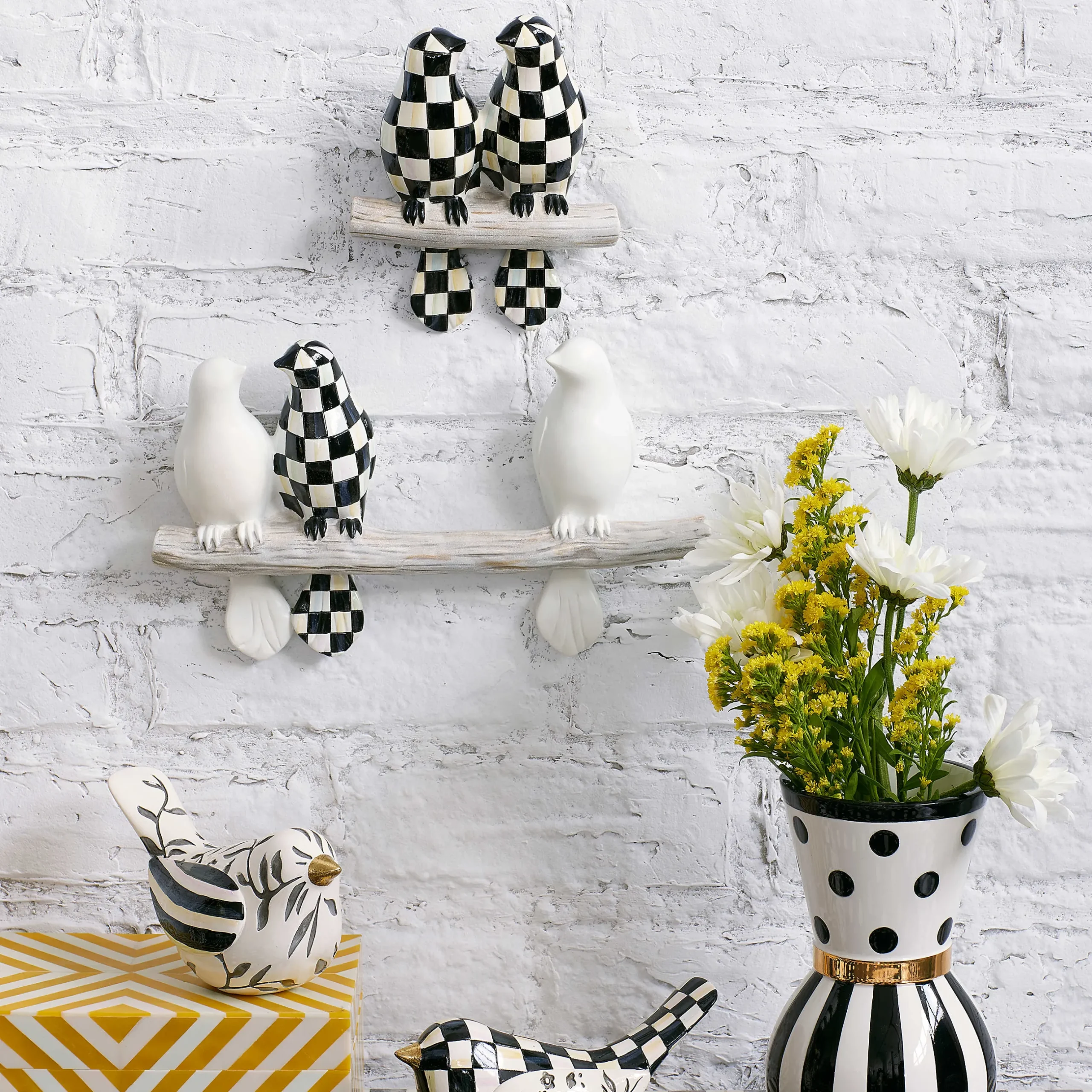 Spring|Room Accents|MacKenzie-Childs Bird Duo Wall Art