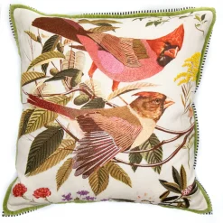 Spring|Pillows, Throws, & Cushions|MacKenzie-Childs Bird Watchers Pillow