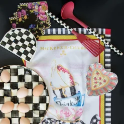 Bar Entertaining|MacKenzie-Childs Black Flower Market Cocktail Paper Napkins