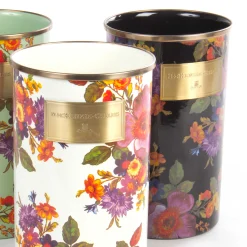 Kitchen Storage & Organization|MacKenzie-Childs Black Flower Market Utensil Holder
