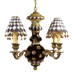 Lighting|MacKenzie-Childs Black Tie Chandelier