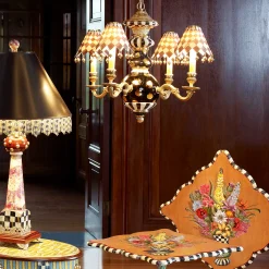 Lighting|MacKenzie-Childs Black Tie Chandelier