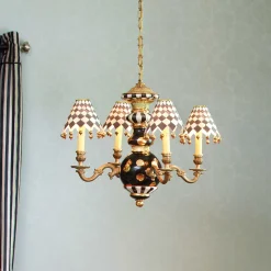Lighting|MacKenzie-Childs Black Tie Chandelier