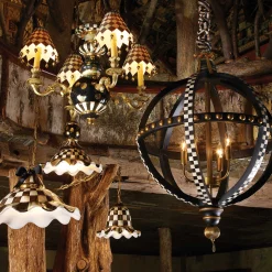 Lighting|MacKenzie-Childs Black Tie Chandelier