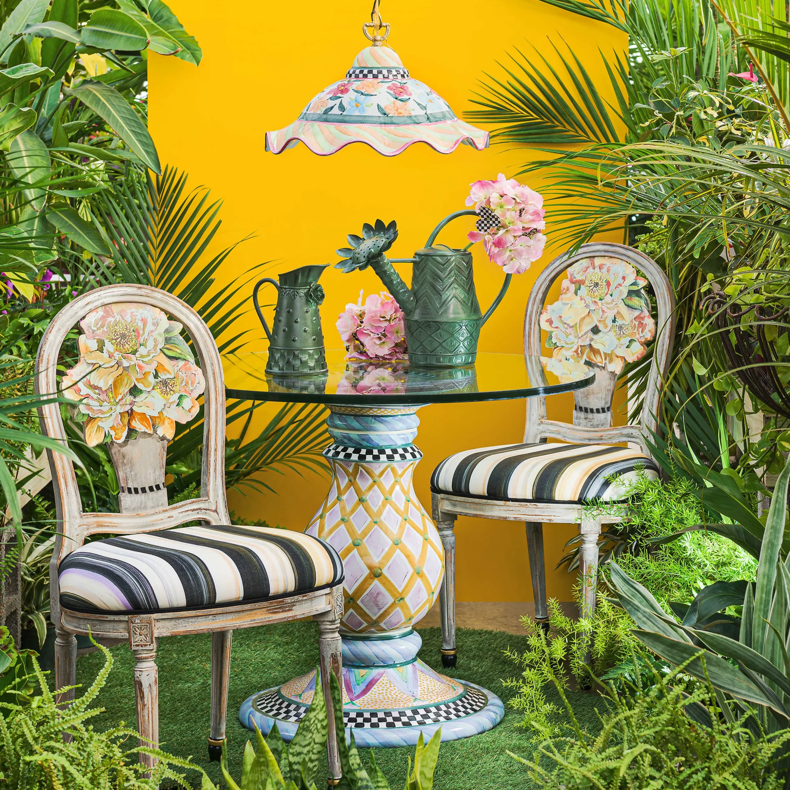 Dining Room & Kitchen|MacKenzie-Childs Blooming Dining Chair