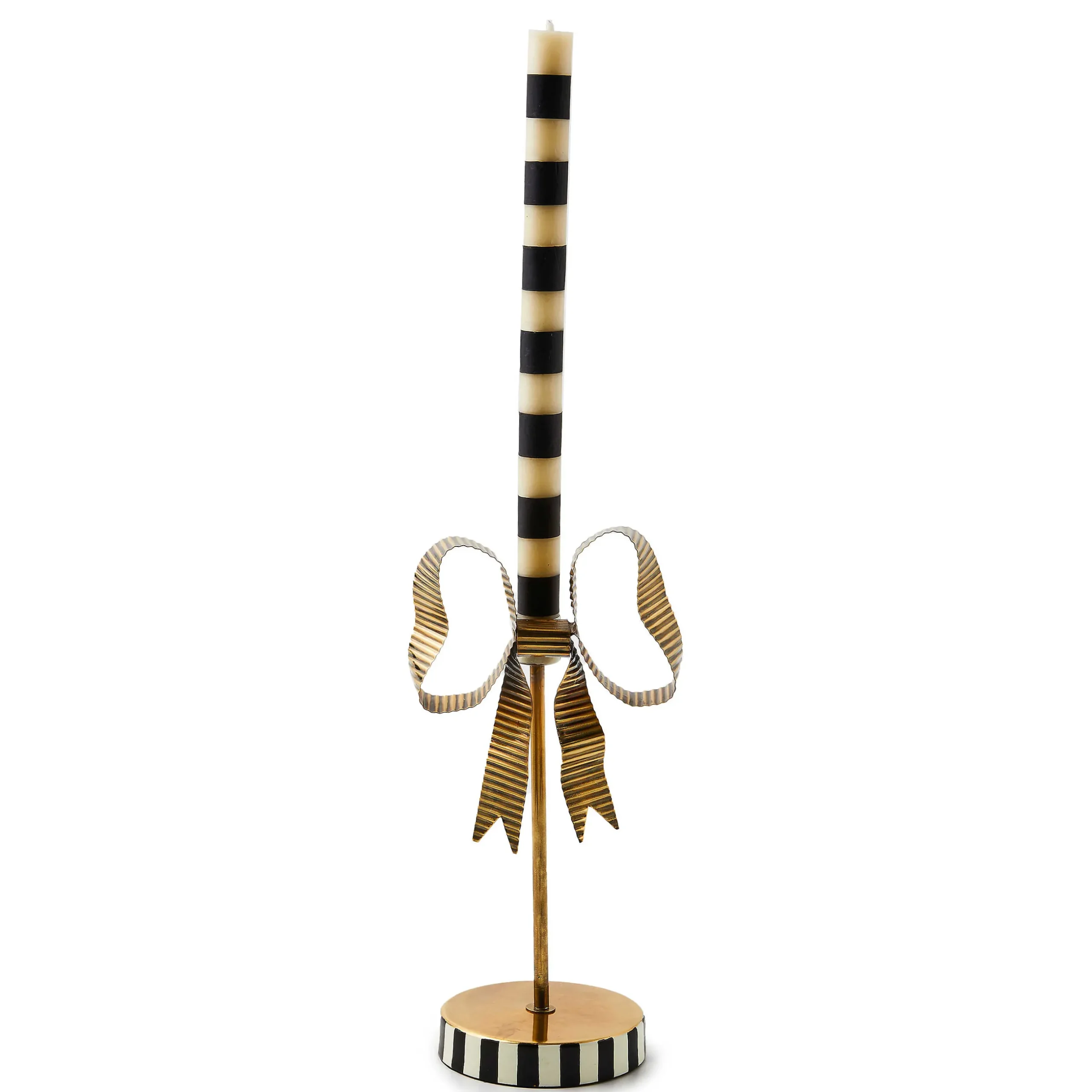 Candles & Fragrances|Room Accents|MacKenzie-Childs Bow Tall Metal Candle Holder