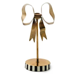 Candles & Fragrances|Room Accents|MacKenzie-Childs Bow Tall Metal Candle Holder