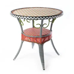 Spring|Living Room|MacKenzie-Childs Breezy Poppy Outdoor Cafe Table