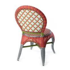 Outdoor|Spring|MacKenzie-Childs Breezy Poppy Outdoor Cafe Chair