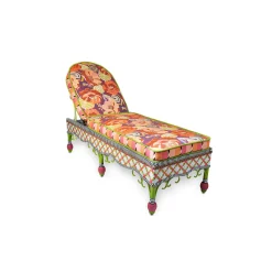 Outdoor|MacKenzie-Childs Breezy Poppy Outdoor Chaise