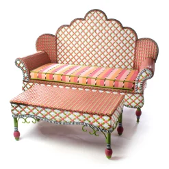 Outdoor|Spring|MacKenzie-Childs Breezy Poppy Outdoor Loveseat