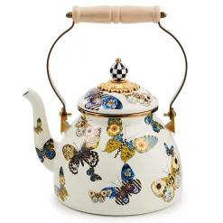 Fall Entertaining|Tea Kettles|MacKenzie-Childs Butterfly 2 Quart Tea Kettle